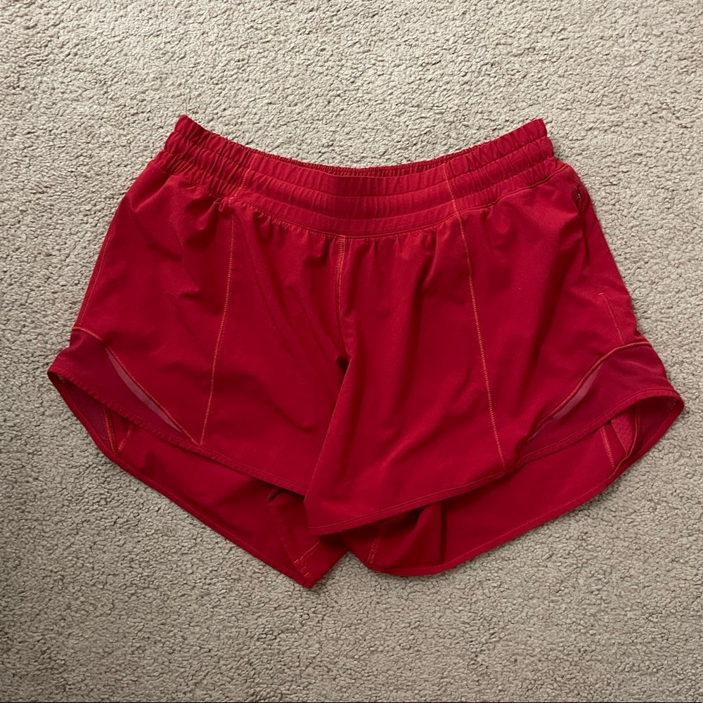 Dark Red lululemon Hotty Hot Shorts!